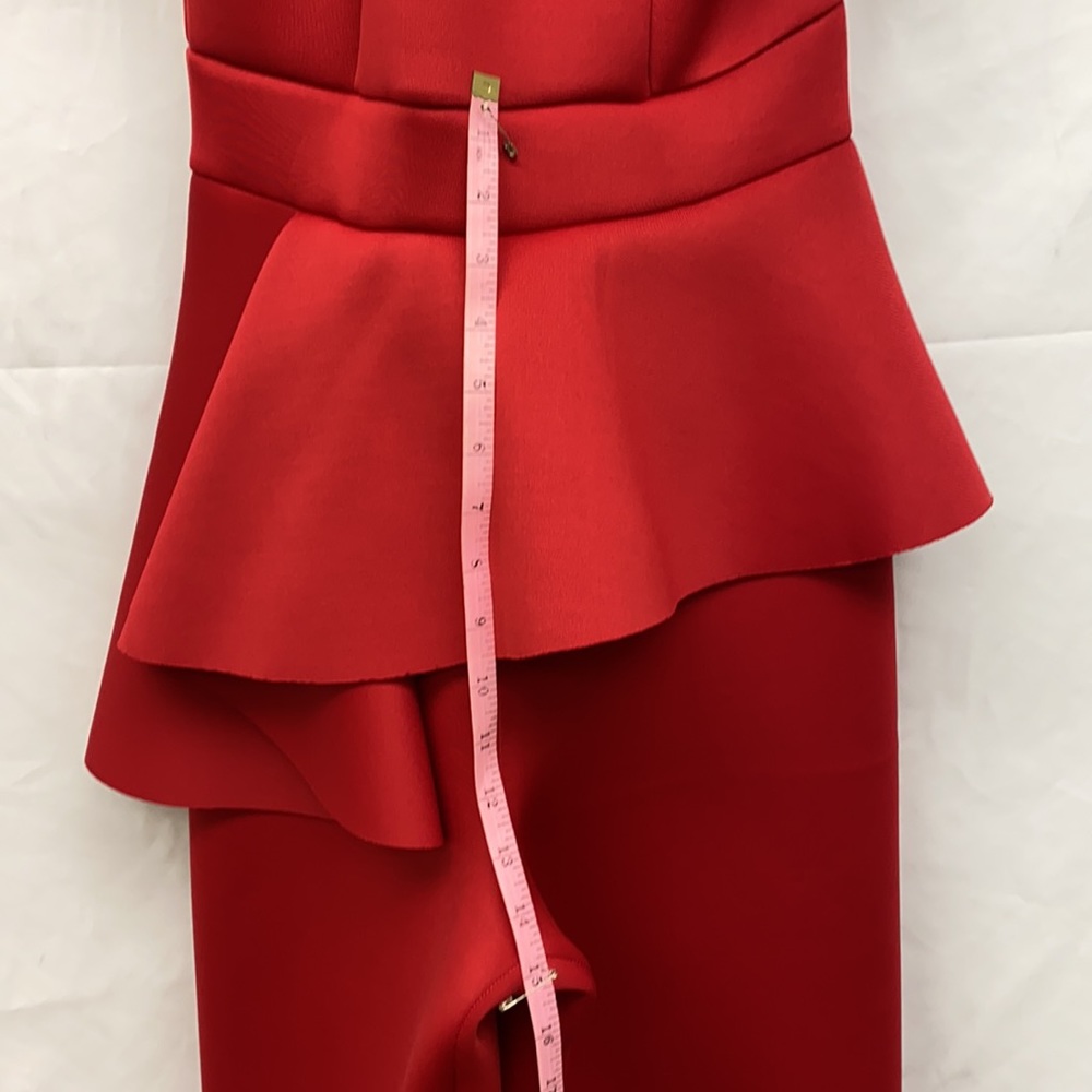 Red and black 🖤❤️color ruffle one shoulder flounce jumpsuit jumper - Picture 6 of 6